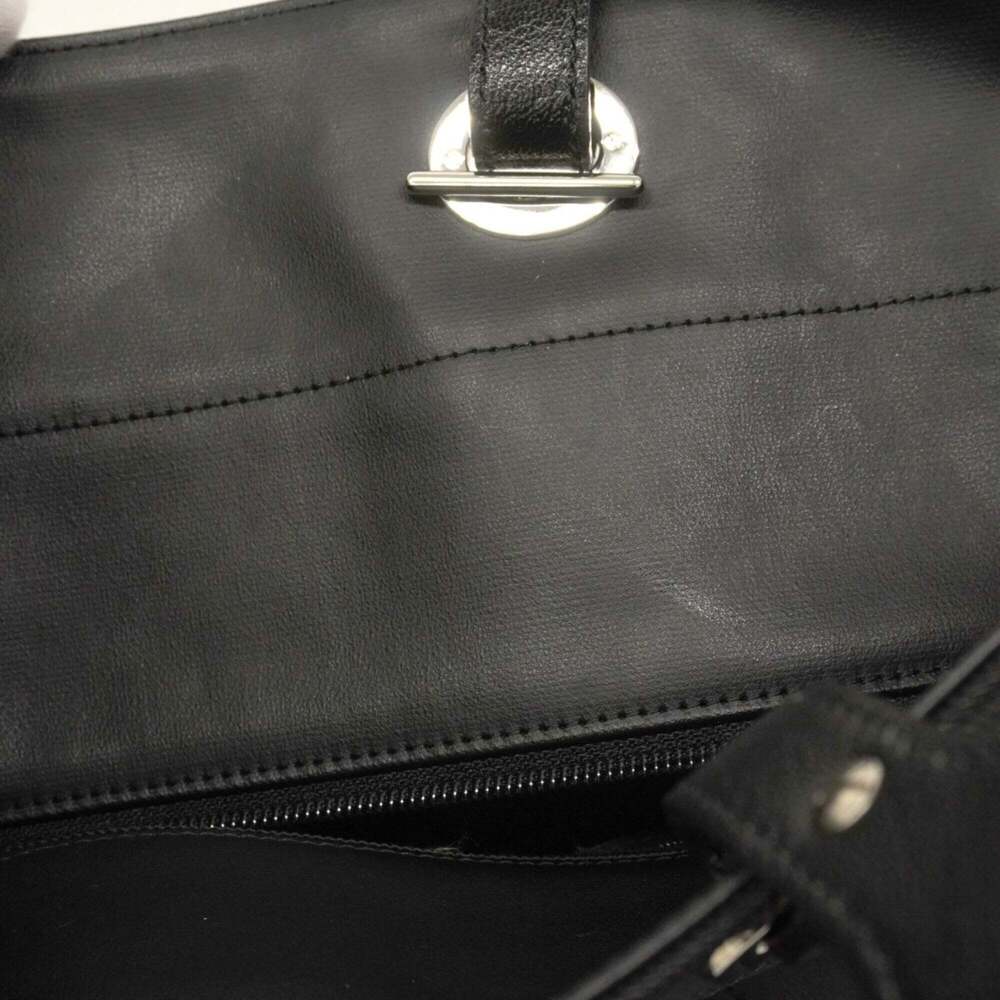 CHANEL Black Leather Tote Bag - Picture 7 of 10
